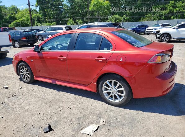 JA32U2FU2GU001400 2016 MITSUBISHI LANCER Red Rear left