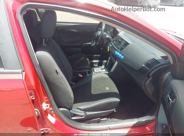 JA32U2FU2GU008685 2016 MITSUBISHI LANCER Red Widok wnętrza z przodu