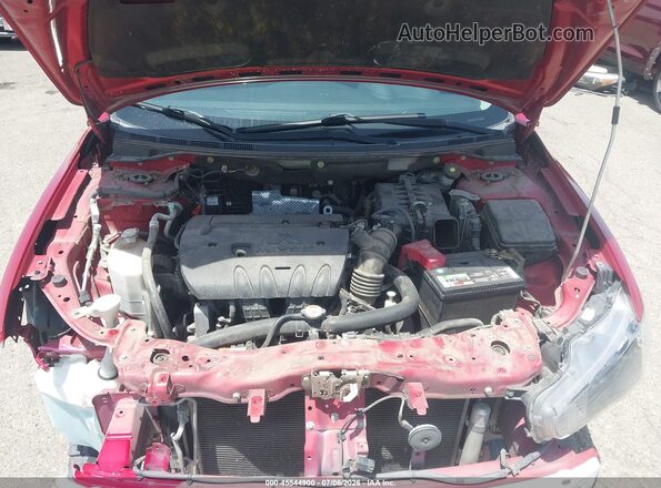 JA32U2FU2GU008685 2016 MITSUBISHI LANCER Red Widok z tyłu