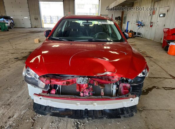 JA32U2FU2HU002337 2017 MITSUBISHI LANCER Red Vista frontal