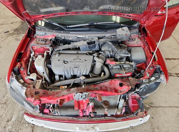 JA32U2FU2HU002337 2017 MITSUBISHI LANCER Red Vista interior trasera