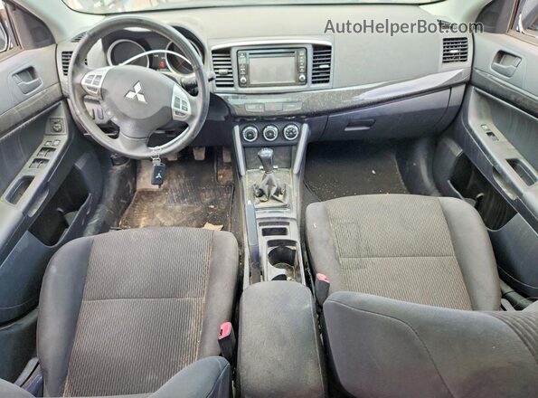 JA32U2FU3HU602865 2017 MITSUBISHI LANCER Black წინა პანელის ხედი