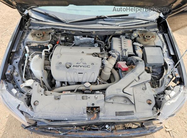 JA32U2FU3HU602865 2017 MITSUBISHI LANCER Black უკანა სალონის ხედი