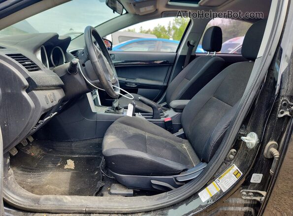 JA32U2FU3HU602865 2017 MITSUBISHI LANCER Black წინა სალონის ხედი