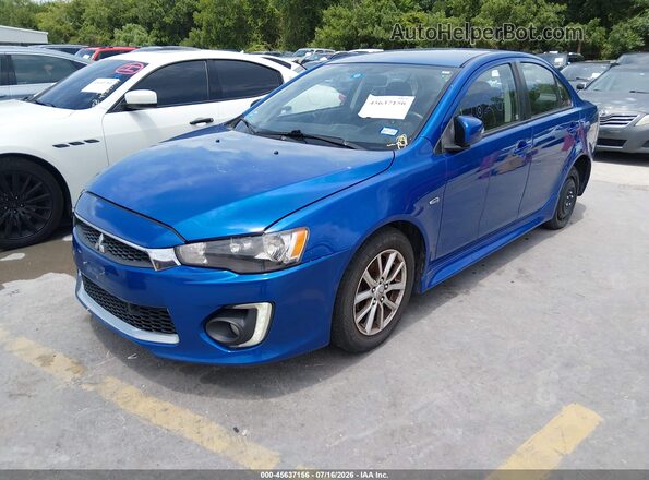 JA32U2FU4GU001754 2016 MITSUBISHI LANCER Blue წინა მარცხენა ხედი სამი მეოთხედიდან