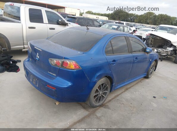 JA32U2FU4HU002047 2017 MITSUBISHI LANCER Синий Задняя правая четверть