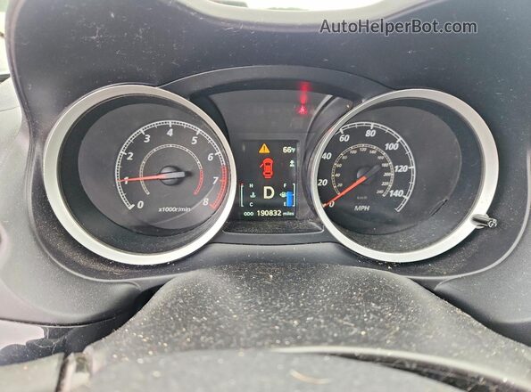 JA32U2FU5GU001259 2016 MITSUBISHI LANCER Gray Instrument cluster view