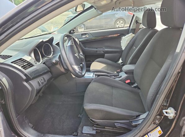 JA32U2FU5HU001893 2017 MITSUBISHI LANCER Черный Вид салона спереди
