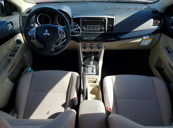 JA32U2FU6GU009466 2016 MITSUBISHI LANCER Red Widok deski rozdzielczej