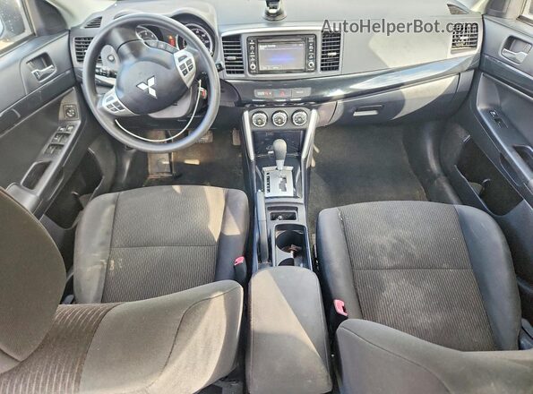 JA32U2FU6HU004687 2017 MITSUBISHI LANCER Silver Առջևի վահանակի տեսք