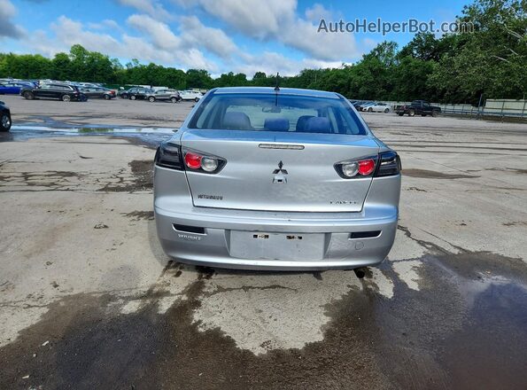 JA32U2FU6HU004687 2017 MITSUBISHI LANCER Silver Հետևի տեսք