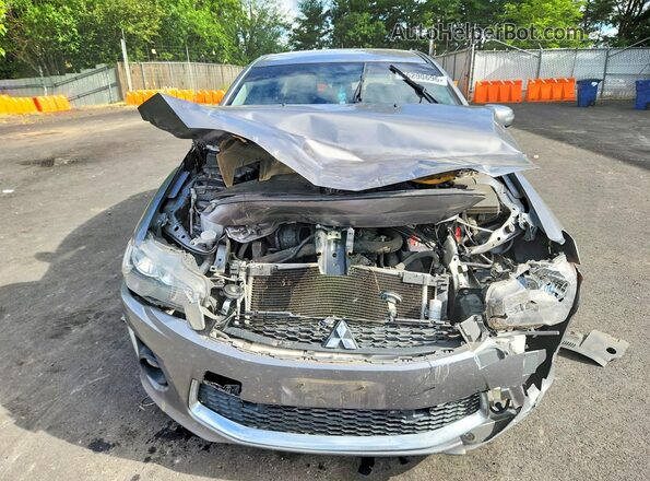 JA32U2FU6HU005127 2017 MITSUBISHI LANCER Gray Front view