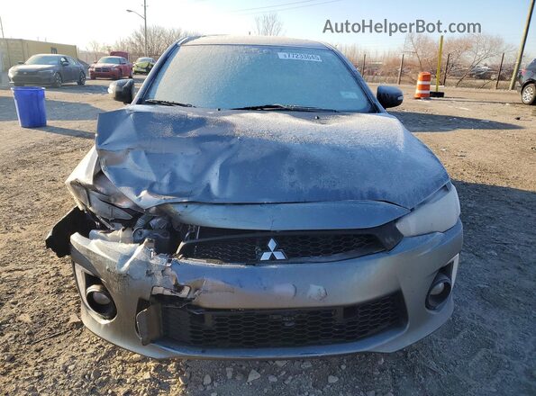 JA32U2FU6HU011185 2017 MITSUBISHI LANCER Silver Դիմացի տեսք