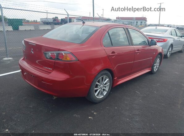 JA32U2FU8GU007038 2016 MITSUBISHI LANCER Red Tył prawy