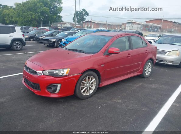 JA32U2FU8GU007038 2016 MITSUBISHI LANCER Red Przód lewy