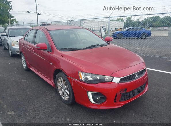 JA32U2FU8GU007038 2016 MITSUBISHI LANCER Red Widok z przodu