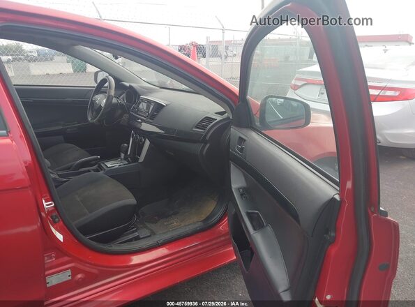 JA32U2FU8GU007038 2016 MITSUBISHI LANCER Red Widok wnętrza z przodu