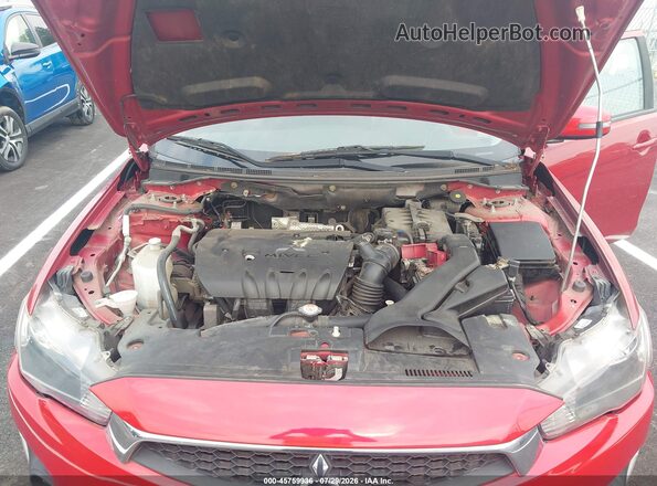 JA32U2FU8GU007038 2016 MITSUBISHI LANCER Red Widok z tyłu