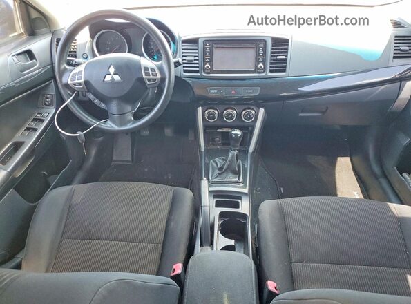 JA32U2FU9HU601512 2017 MITSUBISHI LANCER Blue Вид панелі приладів