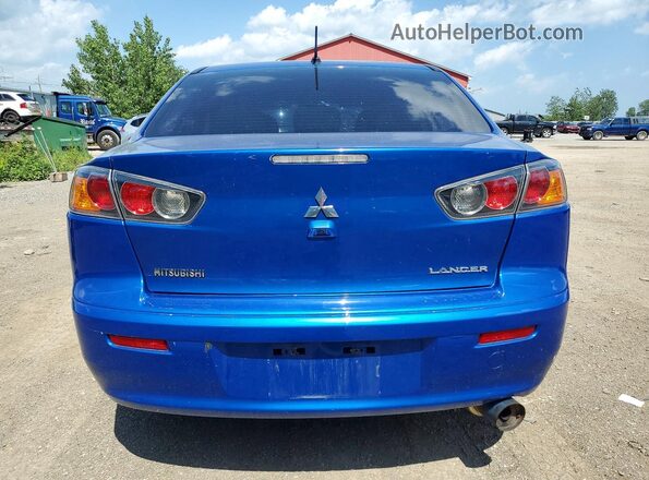 JA32U2FU9HU601512 2017 MITSUBISHI LANCER Blue Вид ззаду