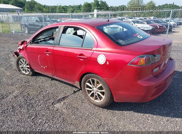JA32U2FUXGU007820 2016 MITSUBISHI LANCER Red Հետևի ձախ