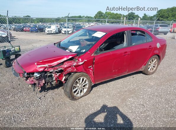 JA32U2FUXGU007820 2016 MITSUBISHI LANCER Red Առջևի ձախ երեք քառորդ տեսարան