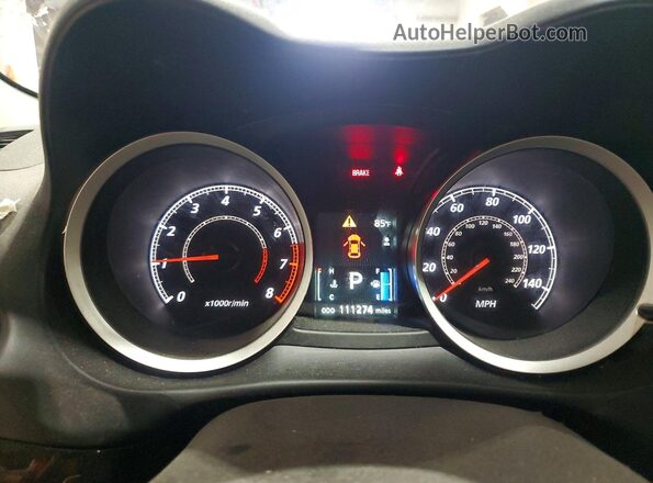 JA32U2FUXHU005227 2017 MITSUBISHI LANCER White Widok zestawu wskaźników