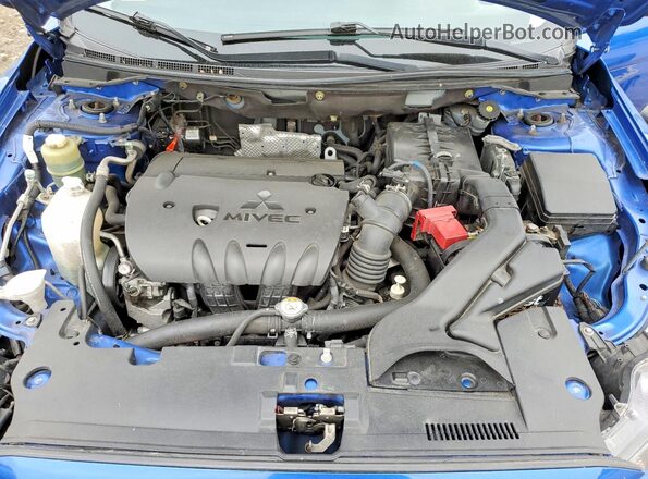 JA32V2FW2GU003422 2016 MITSUBISHI LANCER Blue უკანა სალონის ხედი