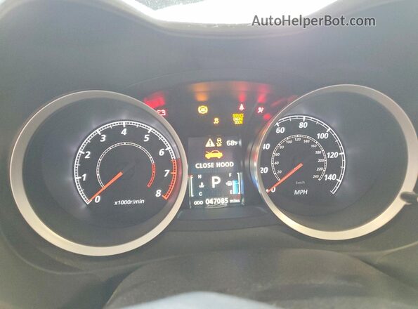 JA32V2FW3GU003607 2016 MITSUBISHI LANCER Black Вид щитка приладів