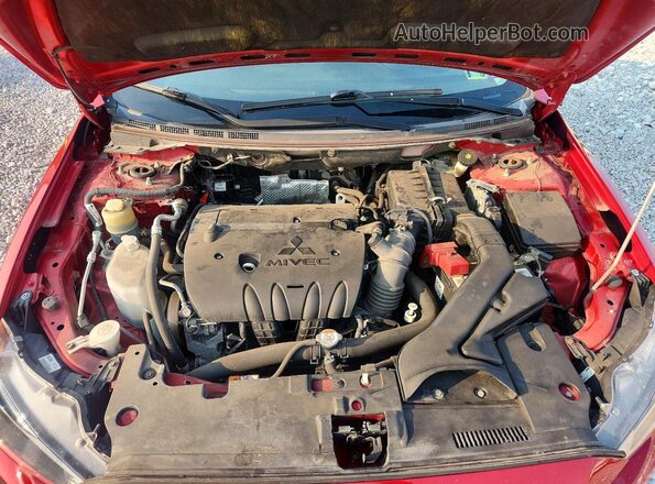 JA32V2FW3HU010249 2017 MITSUBISHI LANCER Red Vista interior trasera