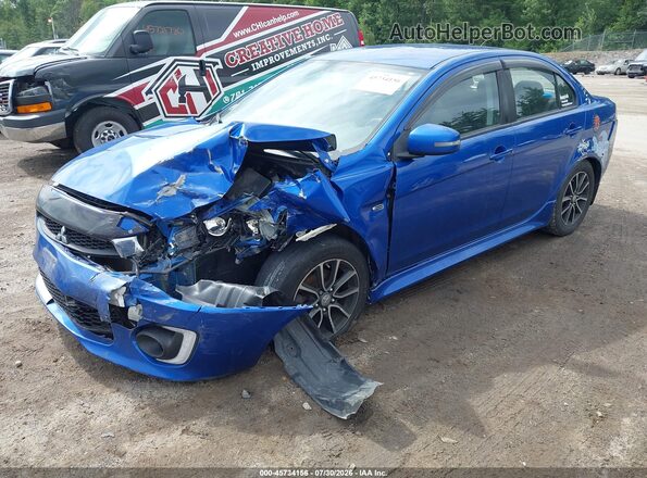 JA32V2FW6HU009435 2017 MITSUBISHI LANCER Blue წინა მარცხენა ხედი სამი მეოთხედიდან
