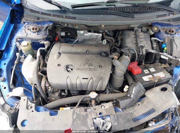 JA32V2FW6HU009435 2017 MITSUBISHI LANCER Blue უკანა ხედი