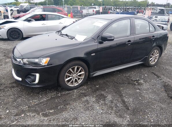 JA32V2FW9GU010884 2016 MITSUBISHI LANCER Black წინა მარცხენა ხედი სამი მეოთხედიდან