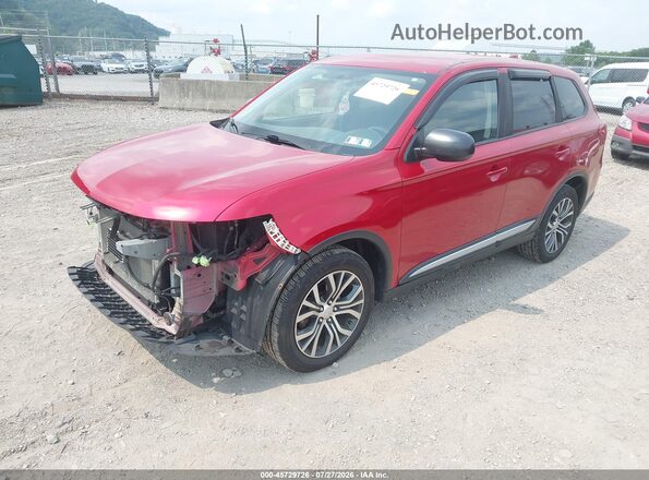 JA4AD2A32JZ048622 2018 MITSUBISHI OUTLANDER Red წინა მარცხენა ხედი სამი მეოთხედიდან