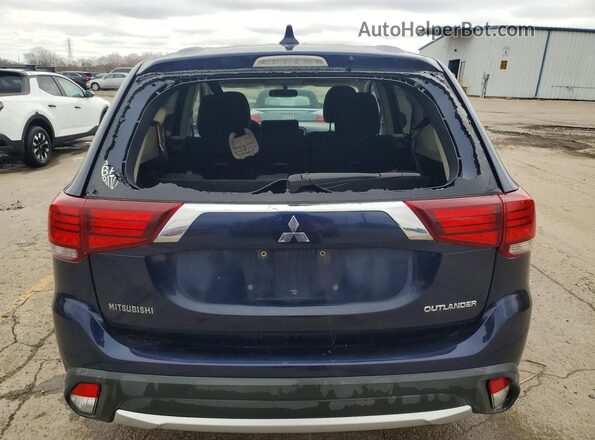 JA4AD2A33JJ003557 2018 MITSUBISHI OUTLANDER Blue Widok z tyłu