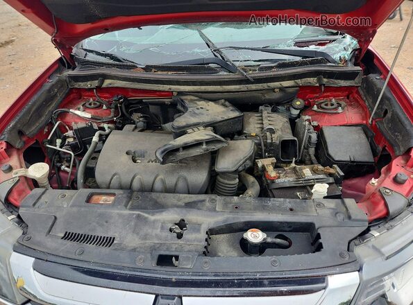 JA4AD2A34GZ039767 2016 MITSUBISHI OUTLANDER Red ძრავის განყოფილების ხედი