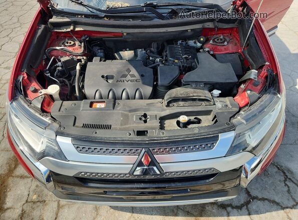 JA4AD2A35KZ018595 2019 MITSUBISHI OUTLANDER Red ძრავის განყოფილების ხედი
