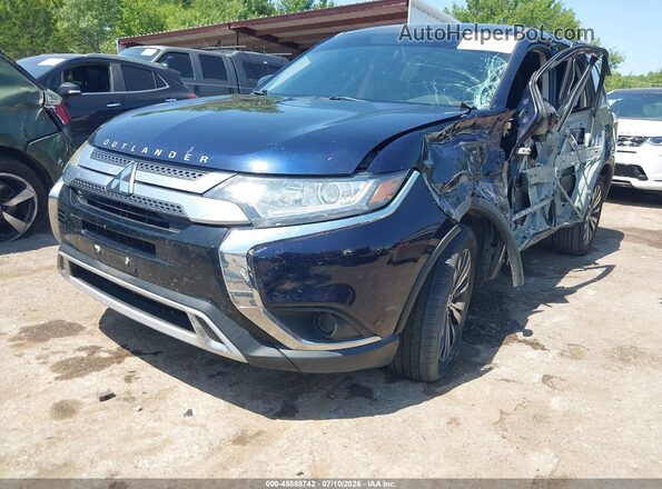 JA4AD2A38KZ026335 2019 MITSUBISHI OUTLANDER Blue წინა მარცხენა ხედი სამი მეოთხედიდან