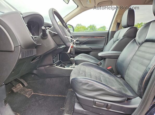JA4AD3A34KZ030341 2019 MITSUBISHI OUTLANDER Blue Widok wnętrza z przodu