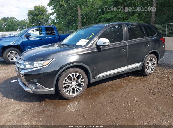 JA4AD3A35GZ010770 2016 MITSUBISHI OUTLANDER Black Առջևի ձախ երեք քառորդ տեսարան