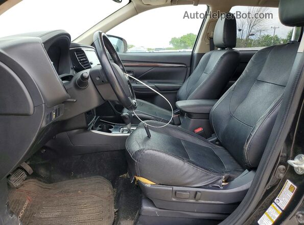JA4AD3A37HZ040936 2017 MITSUBISHI OUTLANDER Black Սալոնի դիմացի տեսք