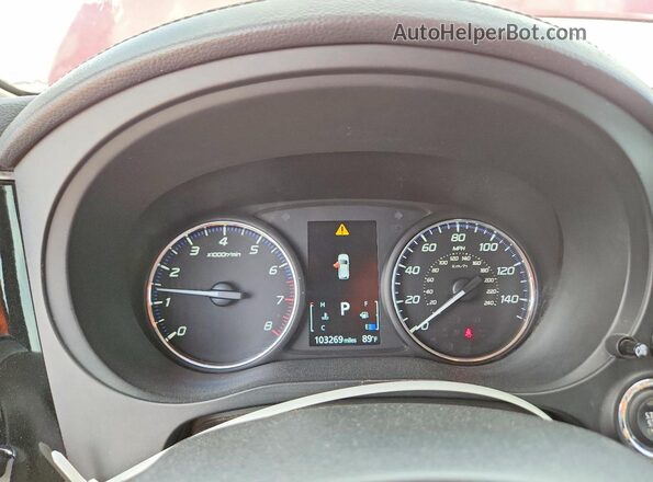JA4AD3A38KZ036725 2019 MITSUBISHI OUTLANDER Red Widok zestawu wskaźników