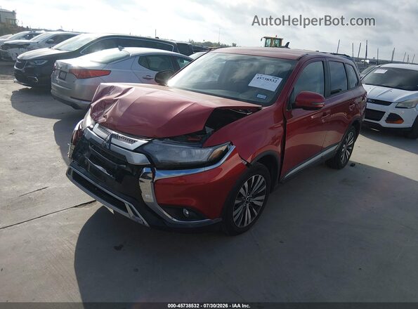 JA4AD3A3XKZ014600 2019 MITSUBISHI OUTLANDER Maroon Vista tres cuartos delantera izquierda