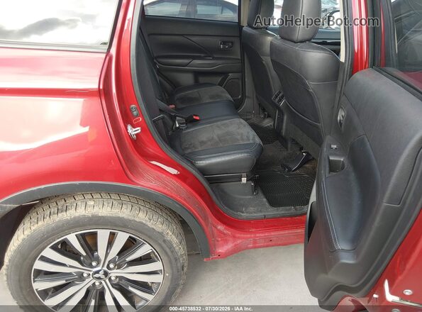 JA4AD3A3XKZ014600 2019 MITSUBISHI OUTLANDER Maroon Vista de la etiqueta del VIN