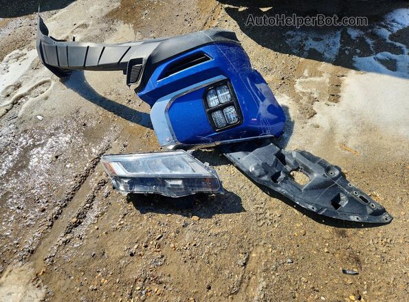 JA4AJ4AW3LU602510 2020 MITSUBISHI RVR Blue VIN კოდის სტიკერის ხედი