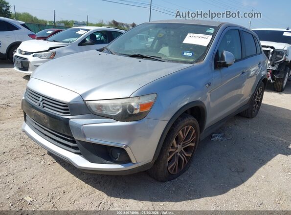 JA4AP3AU0HZ014078 2017 MITSUBISHI OUTLANDER SPORT Серебряный Передняя левая четверть