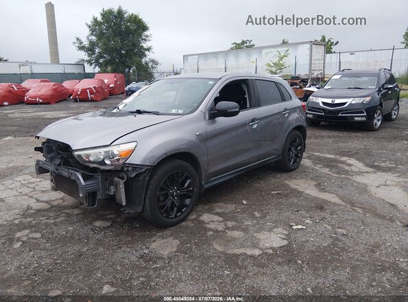 JA4AP3AU0JU003293 2018 MITSUBISHI OUTLANDER SPORT Gray Vista tres cuartos delantera izquierda