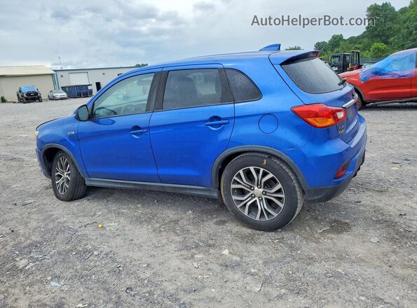 JA4AP3AU0JU012205 2018 MITSUBISHI OUTLANDER Blue Задня ліва чверть