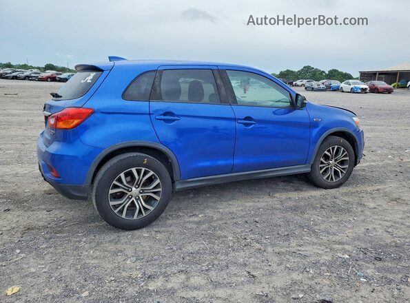 JA4AP3AU0JU012205 2018 MITSUBISHI OUTLANDER Blue Задня права чверть