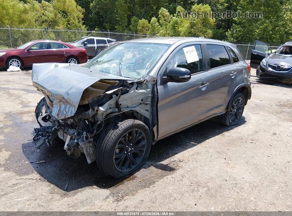 JA4AP3AU0JU015427 2018 MITSUBISHI OUTLANDER SPORT Серый Передняя левая четверть